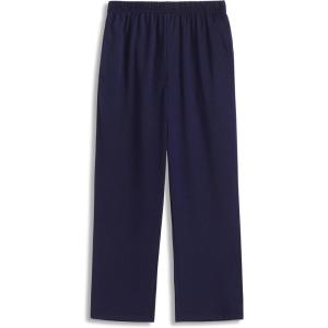 Arshiner Boys Pajama Pants Long Plaid PJ Bottoms Boys Sleepwear Lounge Pants with Pockets 6-14 Years(Navy Blue)