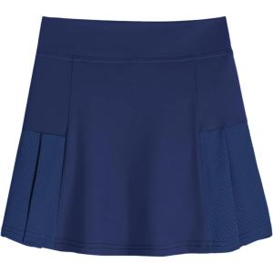 Arshiner Girl’s Sport Skirts with Shorts Athletic Pleated Skort Colorful Performance Skorts(Navy Blue)