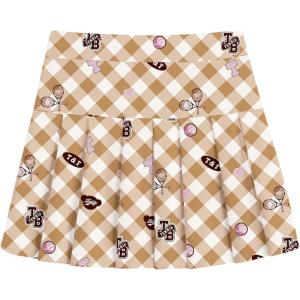 Arshiner Girl’s Tennis Skirts with Shorts Athletic Pleated Skirt Workout Performance Skorts with Pockets for Kids 4-13Y(Khaki)