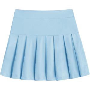 Arshiner Girl’s Tennis Skirts with Shorts Athletic Pleated Skirt Workout Performance Skorts with Pockets for Kids 4-13Y(Light Blue)