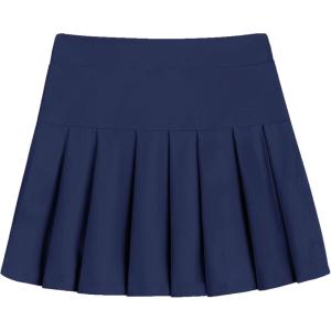 Arshiner Girl’s Tennis Skirts with Shorts Athletic Pleated Skirt Workout Performance Skorts with Pockets for Kids 4-13Y(Navy Blue)