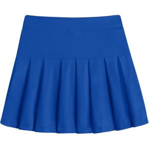 Arshiner Girl’s Tennis Skirts with Shorts Athletic Pleated Skirt Workout Performance Skorts with Pockets for Kids 4-13Y(Royal Blue)