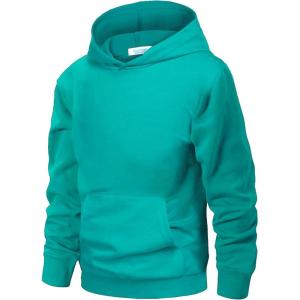 Arshiner Unisex Kids Soft Pullover Hooded Sweatshirt with Pocket Basic Hoodies Sportswear Age 4-13 Years(Green)