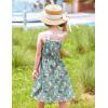 Arshiner Girl Summer Spaghetti Strap Casual Knee Length Cami Dresses for 4-12 Year(Rabbit)