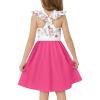 Arshiner Toddler Dress Girls Summer Ruffle Sleeve Backless Dresses Casual Sundress with Pockets 2-8Y(Colorful Flower Butterfly)