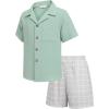 Green and Grey Plaid