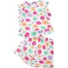 Arshiner Toddler Girls Clothes Ribbed Knit Ruffle Sleeveless Tops and Shorts with Pockets Cute Summer 2 Pieces Short Sets(Floral Print-a)