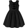 Arshiner Toddler Girls Summer Dress Back Bowknot Sleeveless Twirly Casual Beach Party Sundress with Pockets(Black)