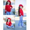 Arshiner Girls Crewneck Sweatshirt Color Block Long Sleeve Knit Sweaters Tunic Tops for 5-13 Years