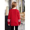 Arshiner Girls Crewneck Sweatshirt Color Block Long Sleeve Knit Sweaters Tunic Tops for 5-13 Years