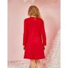 Arshiner Girls Dress Long Sleeve Solid Tunic Dress for Girls with Big Bow Tie