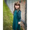 Arshiner Girl’s Sheer Contrast Mesh Long Sleeve Stand Collar Casual Vintage Party Dress for 5-13 Years