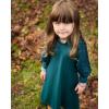 Arshiner Girl’s Sheer Contrast Mesh Long Sleeve Stand Collar Casual Vintage Party Dress for 5-13 Years