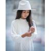 Arshiner Girl’s Sweater Dress Puff Long Sleeve Casual Cable Knit Pullover Fall Dresses for 6-12 Years(White)