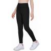 Arshiner Girls Fleece Lined Leggings High Waist Water Resistant Warm Winter Tights Running Athletic Yoga Pants for Kids(Black)