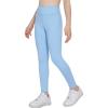 Arshiner Girls Fleece Lined Leggings High Waist Water Resistant Warm Winter Tights Running Athletic Yoga Pants for Kids(Blue)