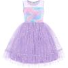 Arshiner Toddler Sleeveless Formal Dress Fancy Cute Tulle Glitter Party Holiday Kids Dresses(Mermaid)