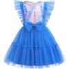 Arshiner Toddler Tutu Dress Girls Tulle Ruffle Bowknot Dresses Summer Wedding Birthday Party Formal Princess Dress 2-6T(Mermaid)