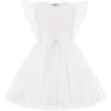 Arshiner Toddler Tutu Dress Girls Tulle Ruffle Bowknot Dresses Summer Wedding Birthday Party Formal Princess Dress 2-6T(White)