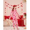 Arshiner Girls Clothes 2 Piece Fall Outfits Slim Long Sleeve Shirt and Leggings Set Kids Thermal Underwear sets(Love Print)