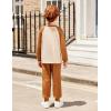 Arshiner Boys Clothes Set Long Raglan Sleeve T-Shirts + Casual Pants 2Pcs Colorblock Fall Outfits for Kids(Teddy Friends- Cream / Brown)