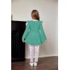 Arshiner Toddler Girl Clothes Ruffle Trim Long Sleeve Pullover Top and Floral Print Leggings Fall Outfits Kids Clothing Sets(Green-flower)