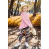 Arshiner Toddler Girl Clothes Ruffle Trim Long Sleeve Pullover Top and Floral Print Leggings Fall Outfits Kids Clothing Sets(Pink-camouflage)
