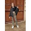 Arshiner Girls 2 Piece Clothes Long Sleeve Sweatshirt & Flared Pants Fall Clothing Set Size 5-12 Years(Black Leopard)