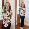 Arshiner Girls 2 Piece Clothes Long Sleeve Sweatshirt & Flared Pants Fall Clothing Set Size 5-12 Years(Black Tie Dye)