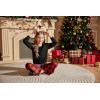 Arshiner Girls 2 Piece Clothes Long Sleeve Sweatshirt & Flared Pants Fall Clothing Set Size 5-12 Years(Black&red)