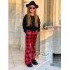 Arshiner Girls 2 Piece Clothes Long Sleeve Sweatshirt & Flared Pants Fall Clothing Set Size 5-12 Years(Black&red)