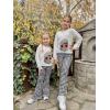 Arshiner Girls 2 Piece Clothes Long Sleeve Sweatshirt & Flared Pants Fall Clothing Set Size 5-12 Years(Black&white)