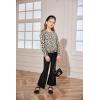 Arshiner Girls 2 Piece Clothes Long Sleeve Sweatshirt & Flared Pants Fall Clothing Set Size 5-12 Years(Brown Leopard)