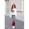 Arshiner Girls 2 Piece Clothes Long Sleeve Sweatshirt & Flared Pants Fall Clothing Set Size 5-12 Years(Colorful Leopard)