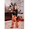 Arshiner Girls 2 Piece Clothes Long Sleeve Sweatshirt & Flared Pants Fall Clothing Set Size 5-12 Years(Orange)