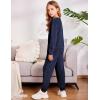 Arshiner Girls 2 Piece Outfit Sweatsuits Set Kids Velour Sweatshirts & Sweatpants Tracksuits Set for Girls(Blue Purple)