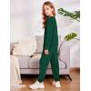 Arshiner Girls 2 Piece Outfit Sweatsuits Set Kids Velour Sweatshirts & Sweatpants Tracksuits Set for Girls(Dark Green)