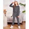 Arshiner Girls 2 Piece Outfit Sweatsuits Set Kids Velour Sweatshirts & Sweatpants Tracksuits Set for Girls(Dark Grey)
