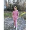 Arshiner Girls 2 Piece Outfit Sweatsuits Set Kids Velour Sweatshirts & Sweatpants Tracksuits Set for Girls(Pink)