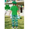 Arshiner Girls 2 Piece Outfits Fashion Clothes Short Sleeve Tops and Jogger Pants Kids Tracksuit Sweatsuits Set(Four-leaf Clover)