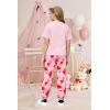 Arshiner Girls 2 Piece Outfits Fashion Clothes Short Sleeve Tops and Jogger Pants Kids Tracksuit Sweatsuits Set(Valentine)