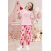Arshiner Girls 2 Piece Outfits Fashion Clothes Short Sleeve Tops and Jogger Pants Kids Tracksuit Sweatsuits Set(Valentine)
