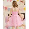 Arshiner Toddler Tutu Dress Girls Sleeveless Birthday Party Dresses Cute Princess Tulle Sundress for Kids 2-6Y(Pink)