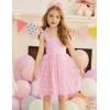 Arshiner Toddler Tutu Dress Girls Sleeveless Birthday Party Dresses Cute Princess Tulle Sundress for Kids 2-6Y(Pink)