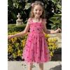 Arshiner Toddler Tutu Dress Girls Sleeveless Birthday Party Dresses Cute Princess Tulle Sundress for Kids 2-6Y(Pink Heart)