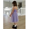 Arshiner Toddler Tutu Dress Girls Sleeveless Birthday Party Dresses Cute Princess Tulle Sundress for Kids 2-6Y(Purple)