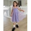 Arshiner Toddler Tutu Dress Girls Sleeveless Birthday Party Dresses Cute Princess Tulle Sundress for Kids 2-6Y(Purple)