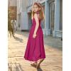 Arshiner Girls Summer Dress Maxi Spaghetti Strap Ruched Flowy Beach Boho Casual Teen Girl Sundress 6-14 Years(Hot Pink)