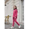 Arshiner Girl’s Sweaters Set 2 Piece Outfits Rib-Knit Sweatsuits Cute Pullover Sweatshirt and Sweatpants Kids Tracksuits(Hot Pink)