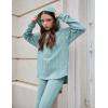 Arshiner Girl’s Sweaters Set 2 Piece Outfits Rib-Knit Sweatsuits Cute Pullover Sweatshirt and Sweatpants Kids Tracksuits(Light Blue)